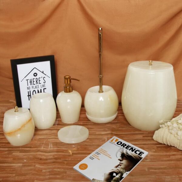 ست سرویس بهداشتی سنگ طبیعی مدل واریشن– آذین ست